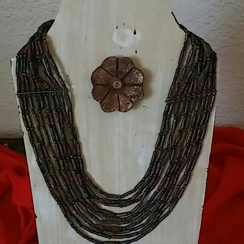 Beaded Multiple Loop Necklace